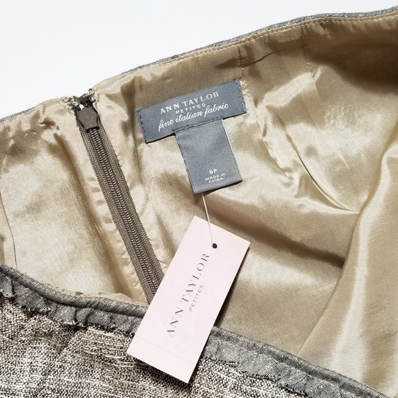 NWT Ann Taylor Fine Italian Tweed Career Skirt - Picture 3 of 8